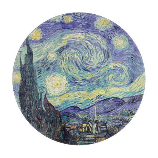 フィンセント・ファン・ゴッホ『星月夜』 カッティングボード (正面)