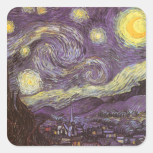 フィンセント・ファン・ゴッホ - 星月夜 スクエアシール