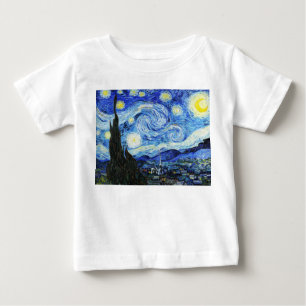フィンセント・ファン・ゴッホ「星月夜」 ベビーTシャツ