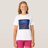 フィンセント・ファン・ゴッホ「星月夜」 Tシャツ (正面フル)