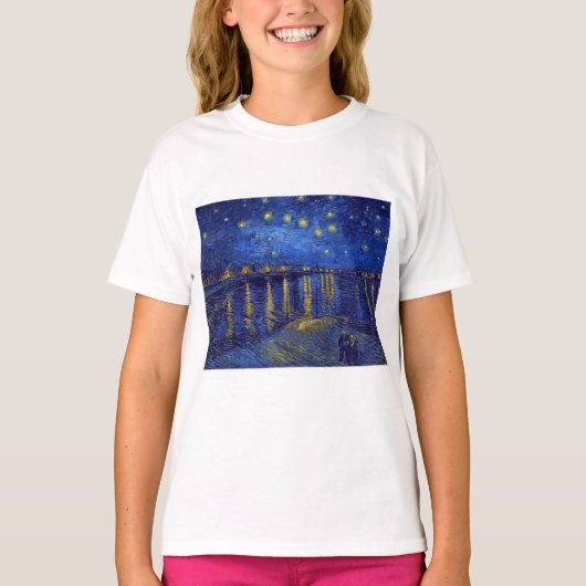 フィンセント・ファン・ゴッホ「星月夜」 Tシャツ (正面)