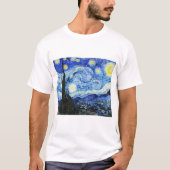 フィンセント・ファン・ゴッホ「星月夜」 Tシャツ (正面)