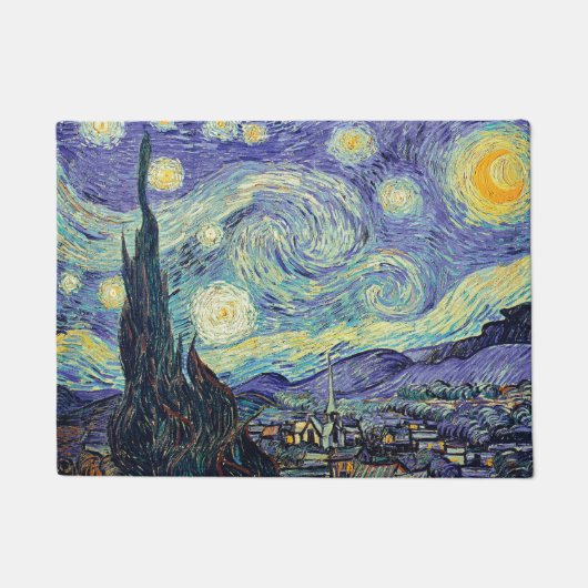 フィンセント・ファン・ゴッホ 星空の夜   ドアマット (正面)