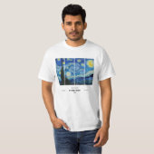 フィンセント・ファン・ゴッホ 星空のTシャツ Tシャツ (正面フル)