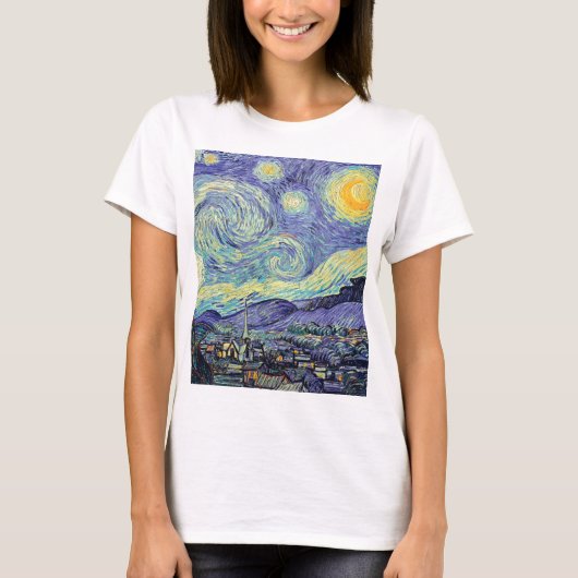 フィンセント・ファン・ゴッホ 星空  Tシャツ (正面)