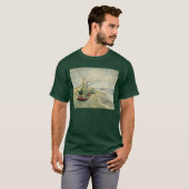 フィンセント・ファン・ゴッホ - 海辺の漁船 Tシャツ (正面フル)