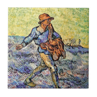 フィンセント・ファン・ゴッホ - 種をまく人 - 美術画 タイル