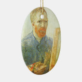 フィンセント・ファン・ゴッホ - 絵画台の前の自画像 セラミックオーナメント (右)