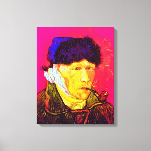 フィンセント・ファン・ゴッホ - 自画像 包帯 ポップアート キャンバスプリント