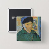 フィンセント・ファン・ゴッホ-自画像 缶バッジ (正面&裏面)