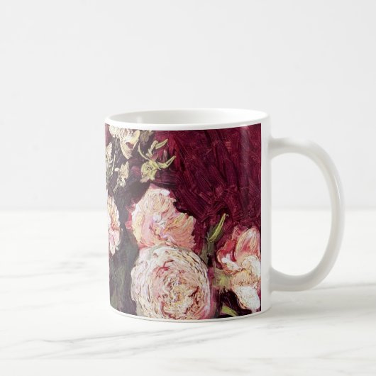 フィンセント・ファン・ゴッホ - 芍薬とバラの鉢植え コーヒーマグカップ (右)