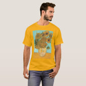 フィンセント・ファン・ゴッホ - 花瓶に十二本のひまわり Tシャツ (正面フル)