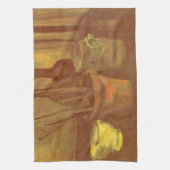 フィンセント・ファン・ゴッホ - 花瓶の画筆の静物画 キッチンタオル (縦)