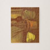 フィンセント・ファン・ゴッホ - 花瓶の画筆の静物画 ジグソーパズル (縦)