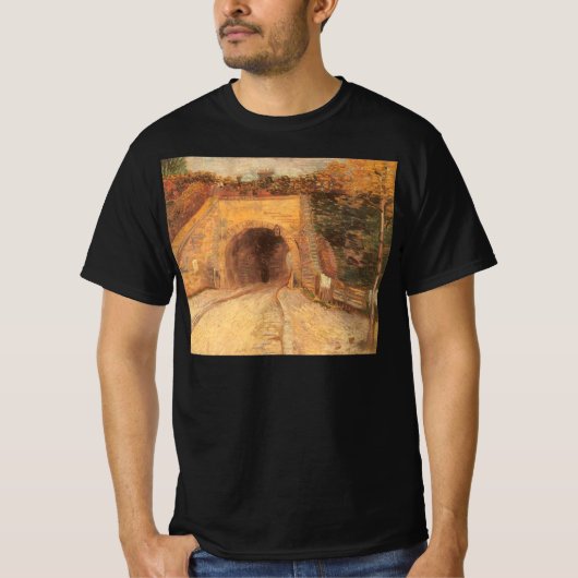 フィンセント・ファン・ゴッホ - 道路下路、立体交差 Tシャツ (正面)