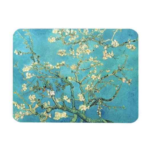 フィンセント・ファン・ゴッホ 開花したアーモンドの木 マグネット (横)