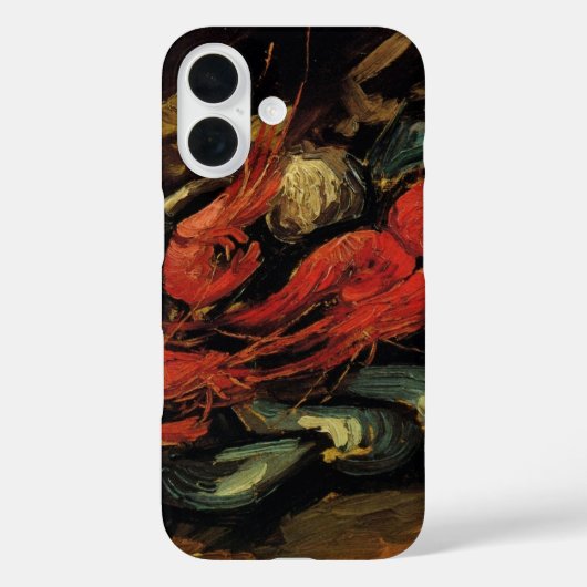 フィンセント・ファン・ゴッホ - 静物画 ムール貝とエビ Case-Mate iPhoneケース (裏面)