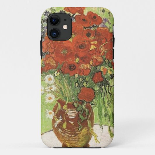 フィンセント・ファン・ゴッホ、静物画 - 赤いポピー... Case-Mate iPhoneケース (裏面)