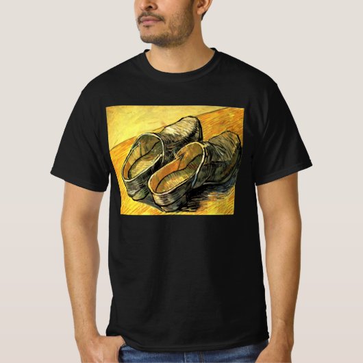 フィンセント・ファン・ゴッホ - 革のサボ一足 Tシャツ (正面)