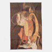 フィンセント・ファン・ゴッホ - 黄色い麦わら帽子の静物画 キッチンタオル (縦)