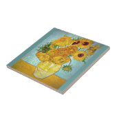 フィンセント・ファン・ゴッホ- 12のヒマワリが付いているつぼ タイル (側面)