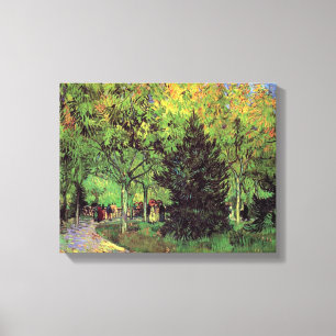 フィンセント・ファン・ゴッホ - 1888年の「公園の通路」 キャンバスプリント
