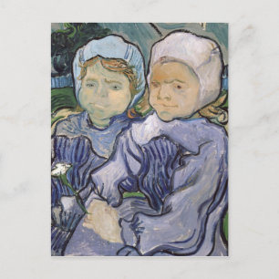 フィンセント・ファン・ゴッホ 2人の小さな女の子1890年 ポストカード