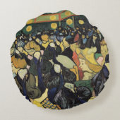 フィンセント・ファン・ゴッホ| Arles 1888年のダンスホール ラウンドクッション (裏面)