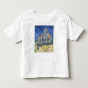 フィンセント・ファン・ゴッホ  Auvers-sur-Oiseの教会 トドラーTシャツ