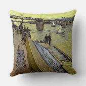 フィンセント・ファン・ゴッホ| Le Pont de Trinquetaille Arles クッション (裏面)