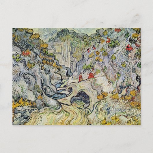 フィンセント・ファン・ゴッホ| Peyrouletsの峡谷 ポストカード (正面)