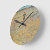 フィンセント・ファン・ゴッホ| Sower 1888年 ラウンド壁時計 (傾斜)