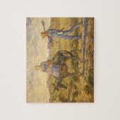 フィンセント・ヴァン・ゴッホが働く農夫の夫婦 ジグソーパズル (縦)