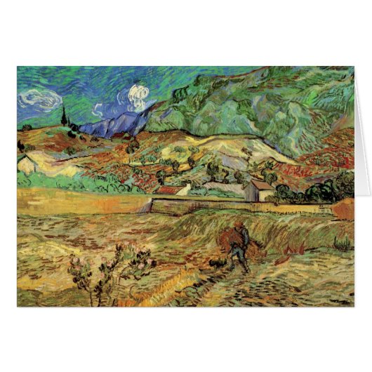 フィンセント・ヴァン・ゴッホによって囲まれた小麦畑w農夫 (正面横)