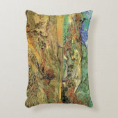 フィンセント・ヴァン・ゴッホによって囲まれた小麦畑w農夫 アクセントクッション (正面(垂直))