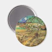 フィンセント・ヴァン・ゴッホによって囲まれた小麦畑w農夫 マグネット (正面/裏面)