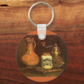 フィンセント・ヴァン・ゴッホによるコーヒー工場での静物体験 キーホルダー (正面)