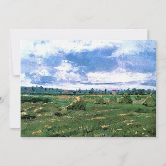 フィンセント・ヴァン・ゴッホによるヘイヤックと小麦畑 (正面)