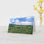 フィンセント・ヴァン・ゴッホによるヘイヤックと小麦畑 カード (黄色い花)