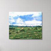 フィンセント・ヴァン・ゴッホによるヘイヤックと小麦畑 キャンバスプリント (正面)