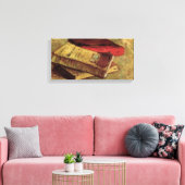 フィンセント・ヴァン・ゴッホによる三冊の本で静物詩 キャンバスプリント (インサイチュ (リビング))