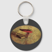 フィンセント・ヴァン・ゴッホによる三冊の本で静物詩 キーホルダー (正面)