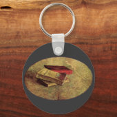 フィンセント・ヴァン・ゴッホによる三冊の本で静物詩 キーホルダー (正面)