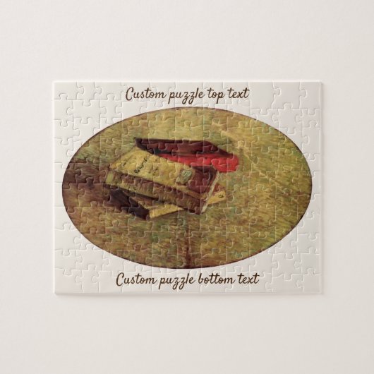 フィンセント・ヴァン・ゴッホによる三冊の本で静物詩 ジグソーパズル (横)