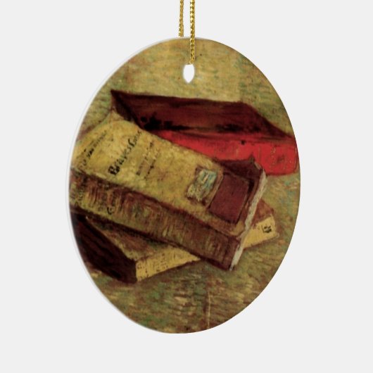 フィンセント・ヴァン・ゴッホによる三冊の本で静物詩 セラミックオーナメント (右)