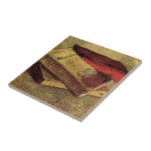 フィンセント・ヴァン・ゴッホによる三冊の本で静物詩 タイル (側面)