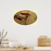 フィンセント・ヴァン・ゴッホによる三冊の本で静物詩 ポスター (キッチン)