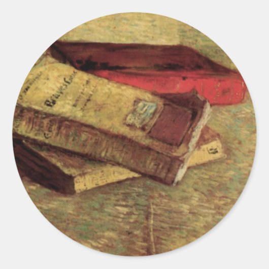 フィンセント・ヴァン・ゴッホによる三冊の本で静物詩 ラウンドシール (正面)