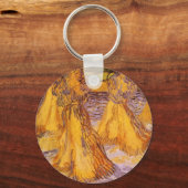 フィンセント・ヴァン・ゴッホによる小麦のシーブ キーホルダー (正面)