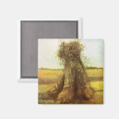 フィンセント・ヴァン・ゴッホによる小麦のシーブ マグネット (正面/裏面)